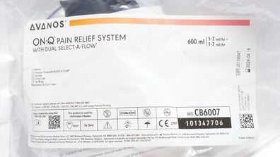 Avanos CB6007 ON-Q Pain Relief System With Dual Select-A-Flow 600 ml (x)